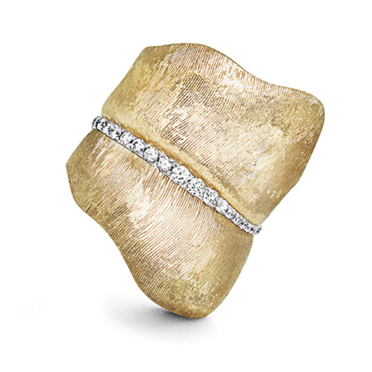 Leaves Ring 750 Gelbgold mit Brillanten