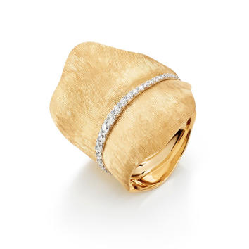 Leaves Ring 750 Gelbgold mit Brillanten