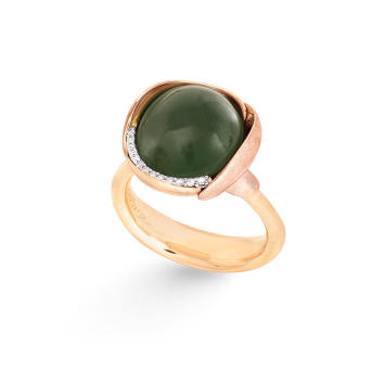 Lotus Ring No.3 750 Gelb- und Roségold mit...