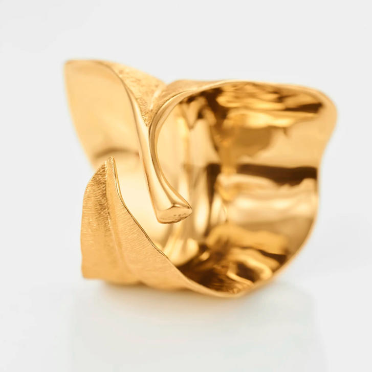 Leaves Ring 750 Gelbgold