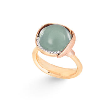 Lotus Ring No.3 750 Gelb- und Roségold mit...