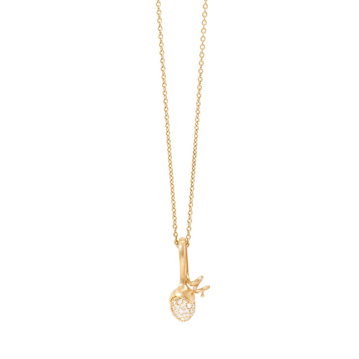 Sprout Anhänger 750 Gelbgold mit Brillanten