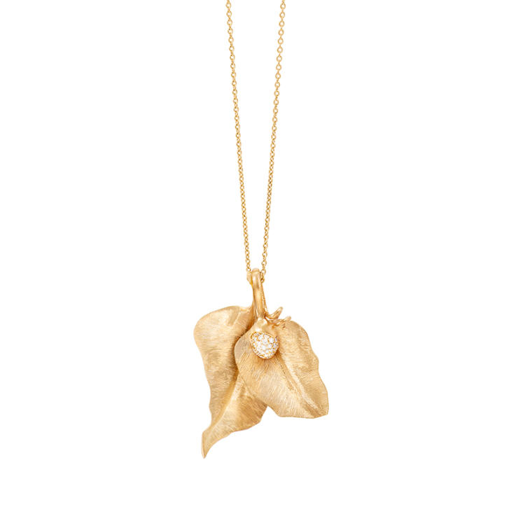 Sprout Anhänger 750 Gelbgold mit Brillanten