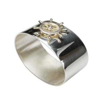 Serviettenring Steuerrad 925 Silber