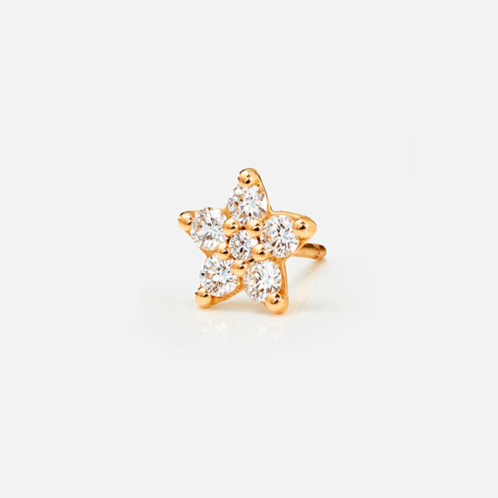 Shooting Stars Ohrstecker 750 Gelbgold groß mit Brillanten
