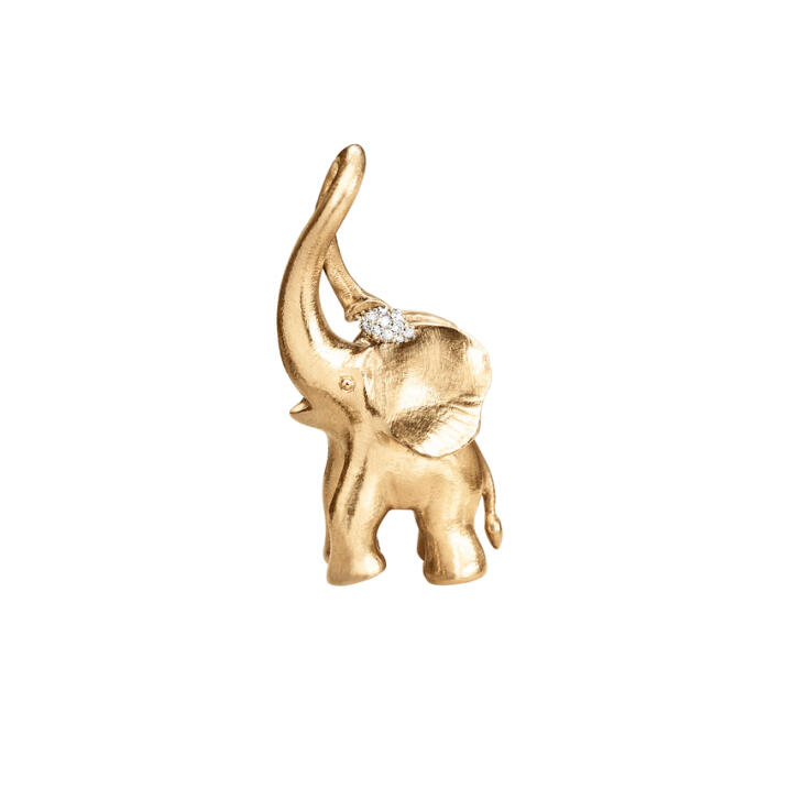 Elephant Anhänger 750 Gelbgold mit Brillanten