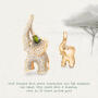 Elephant Charm 750 Gelbgold mit Brillant