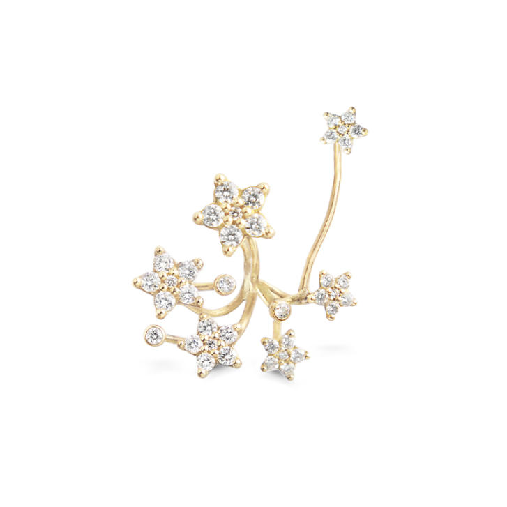 Shooting Stars Ohrring Einhänger 750 Gelbgold mit Brillanten