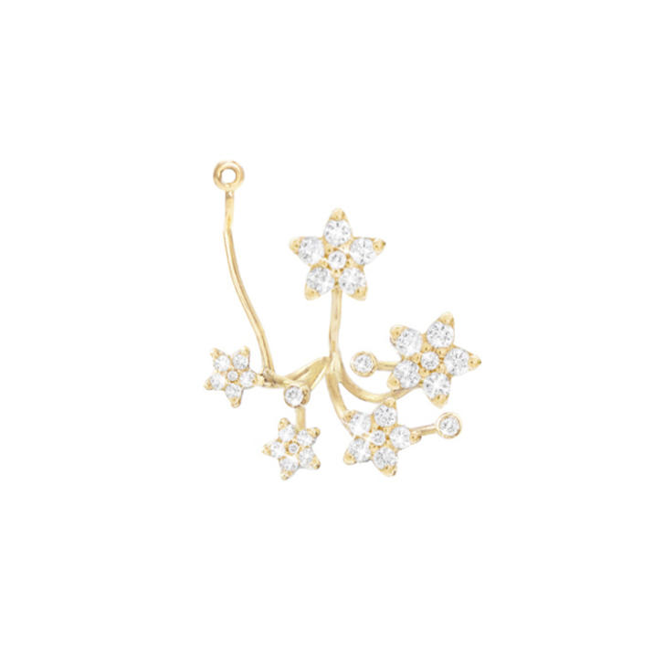 Shooting Stars Ohrring Einhänger 750 Gelbgold mit Brillanten