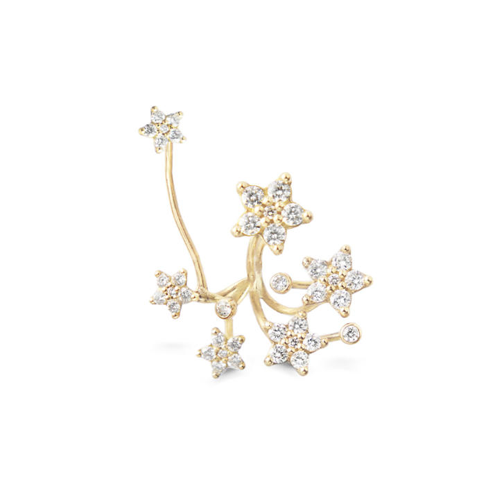 Shooting Stars Ohrring Einhänger 750 Gelbgold mit Brillanten