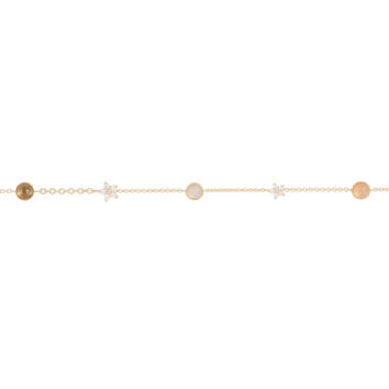 Shooting Stars Armband 750 Gelbgold mit Farbedelsteinen