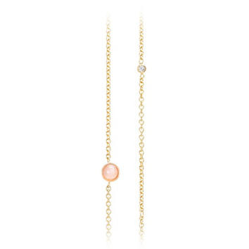 OL Collier Atelier 750 Gelbgold mit Brillanten und blush...