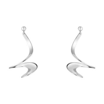 Möbius Ohrringe 925 Silber