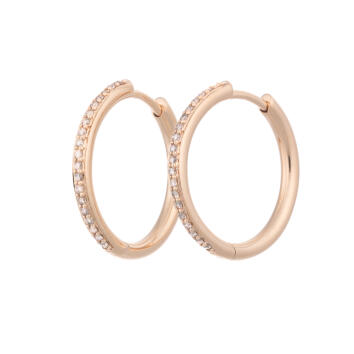 Bron Ohrringe Creolen Lux Roségold Ø 20 mm...