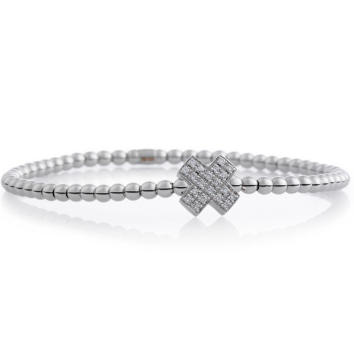 Bron Reflex Armband X-Kiss 750 Weißgold mit Brillanten