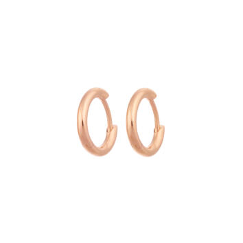 Bron Ohrringe Creolen Lux 750 Roségold Ø 13 mm
