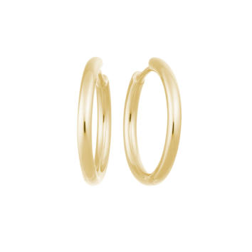 Bron Ohrringe Creolen Lux 750 Gelbgold Ø 20 mm