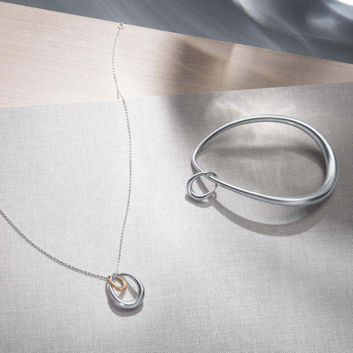 Offspring Anhänger 925 Silber/ 750 Roségold