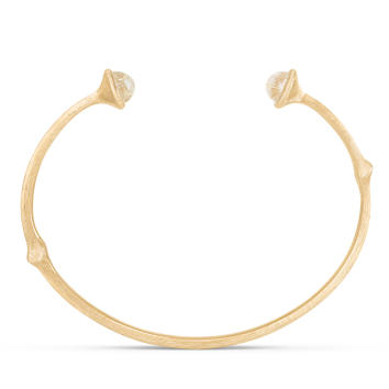 Nature Armreif 750 Gelbgold mit Rutilquarz