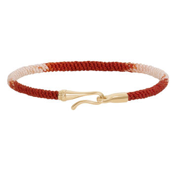 Life Armband 3 mm Red Emotions 750 Gelbgold