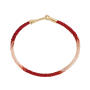 Life Armband 3 mm Red Emotions 750 Gelbgold