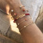 Life Armband 3 mm Red Emotions 750 Gelbgold