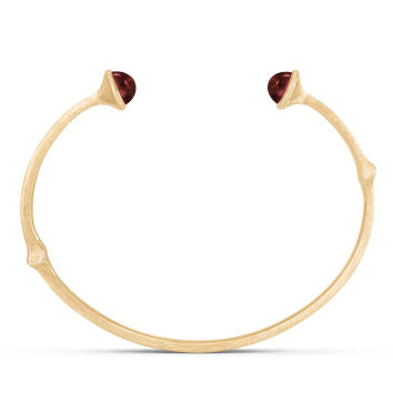 Nature Armreif 750 Gelbgold mit rotem Turmalin