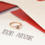 Bron Stardust Ring 750 Roségold mit champagnerfarbenen Brillanten