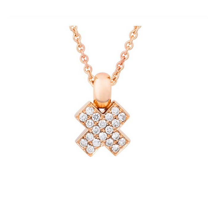 Bron Joy Anhänger 750 Roségold mit Brillanten