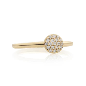 Bron Stardust Ring 750 Gelbgold mit Brillanten