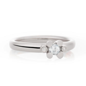 Bron Joy Ring 750 Weißgold mit Brillanten