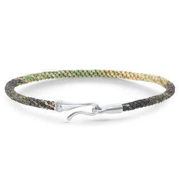 Life Armband 3 mm Safari 750 Weißgold