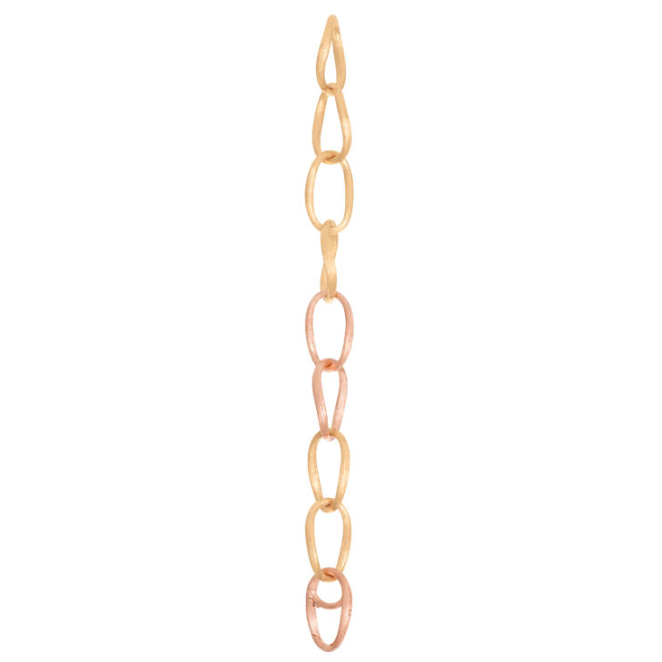 Love Armband groß 750 Gelbgold, 3 Glieder 750 Roségold