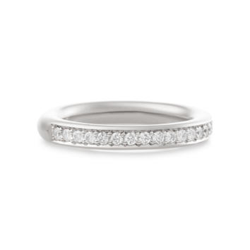 Bron Stax Memoire Ring 3,3 mm 750 Weißgold mit...