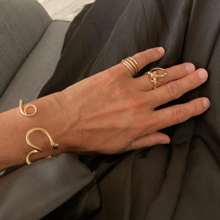 Snakes Armreif 750 Gelbgold mit Brillanten