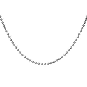 Lux Kugelkette 750 Weißgold