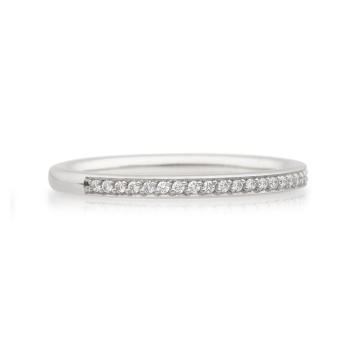 Bron Stax Memoire Ring 2 mm 750 Weißgold mit...