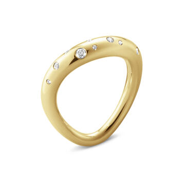 Offspring Ring 750 Gelbgold mit Brillanten, medium