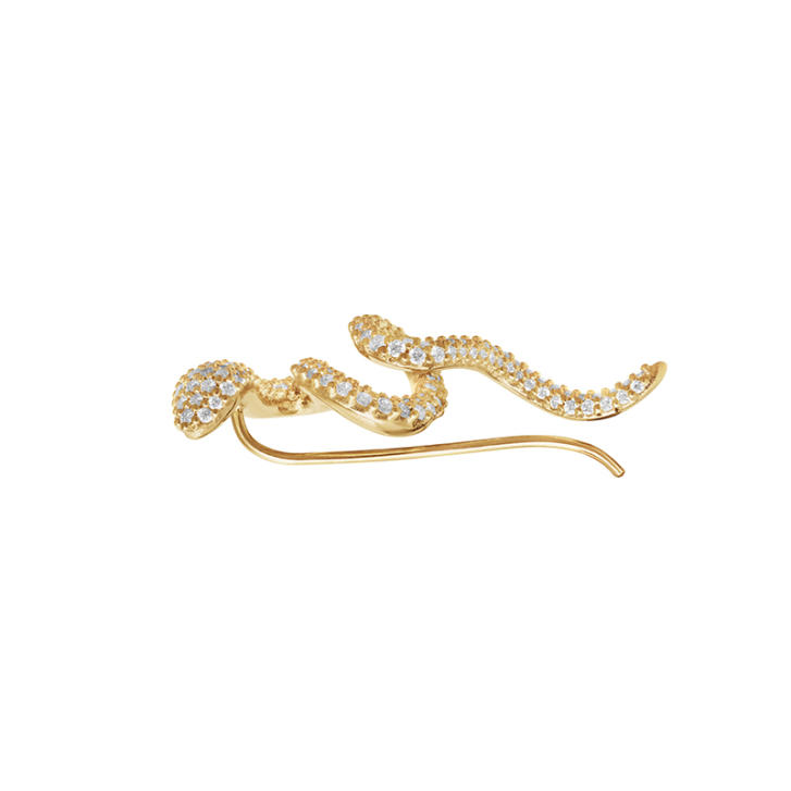 Snakes Earcuff 750 Gelbgold mit Brillanten