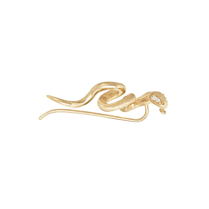 Snakes Earcuff 750 Gelbgold mit Brillanten