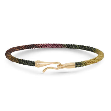 Life Armband 3 mm Plum 750 Gelbgold