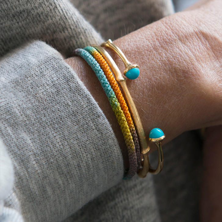 Life Armband 3 mm Tropic 750 Gelbgold