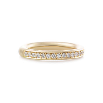 Bron Stax Memoire Ring 3,3 mm 750 Gelbgold mit Brillanten