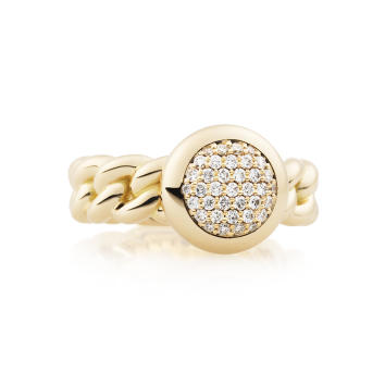 Bron Classico Ring 750 Gelbgold mit Brillanten