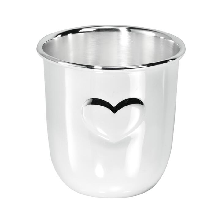 Becher Herz versilbert