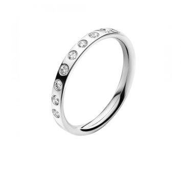 Magic Ring 2,9 mm 750 Weißgold mit Brillanten