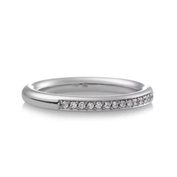 Bron Stax Memoire Ring 2,7 mm 750 Weißgold mit...