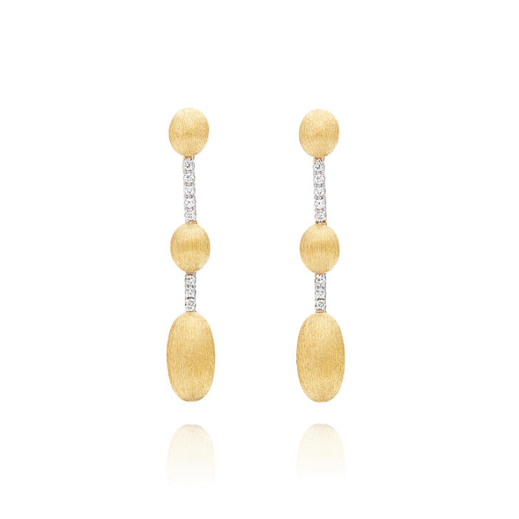 Dancing Élite Ohrringe 750 Gelb- und Weißgold mit Brillanten