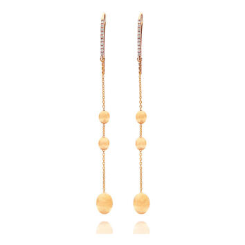 Dancing Elite Ohrringe 750 Gelbgold mit Brillanten