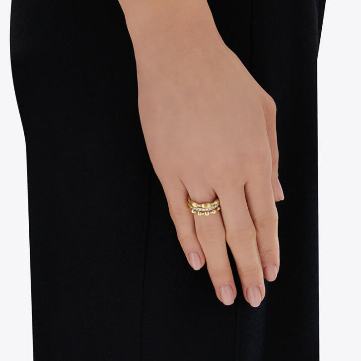 Dancing Élite Ring 750 Gelbgold mit Brillanten